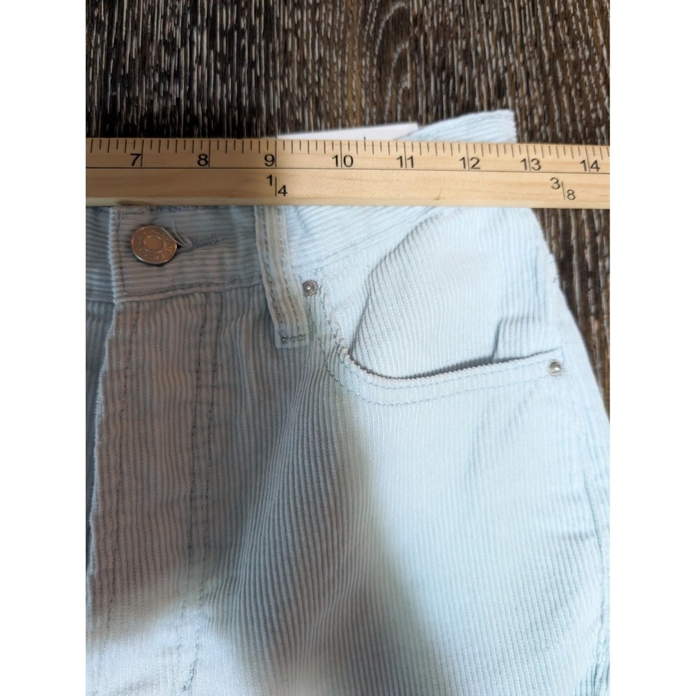Pacsun High Rise Bootcut Jeans Womens 26 Light Blue Corduroy Pants 100% Cotton - Picture 9 of 13